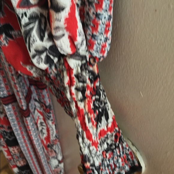 Shirted waist Scarf print Maxi dress - Picture 5 of 13